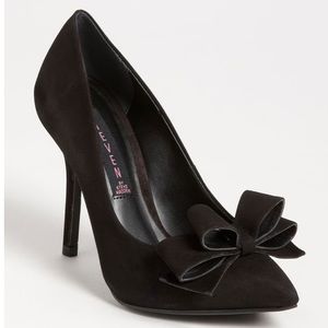 Steven by Steve Madden Ravesh Black Bow Tie Heels